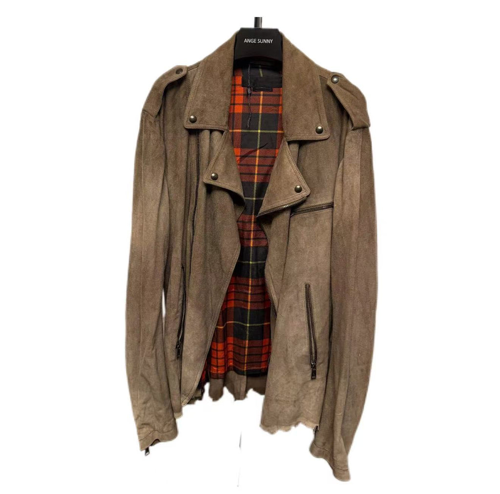 Alexander Mcqueen 11SS Deconstructed Suede Moto Jacket