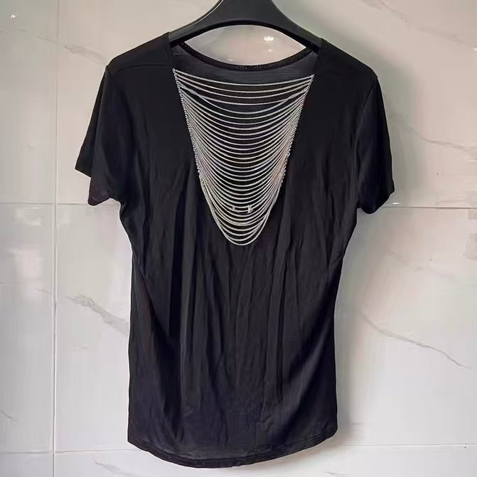 Saint Laurent 13FW Chain Pocket Tee