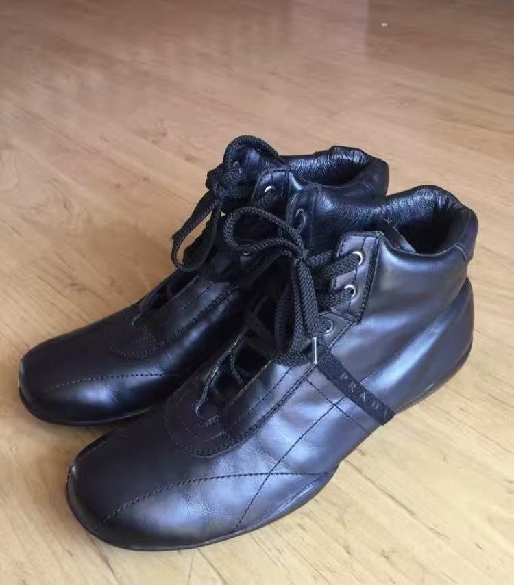 Prada Sports High Top Leather Sneakers