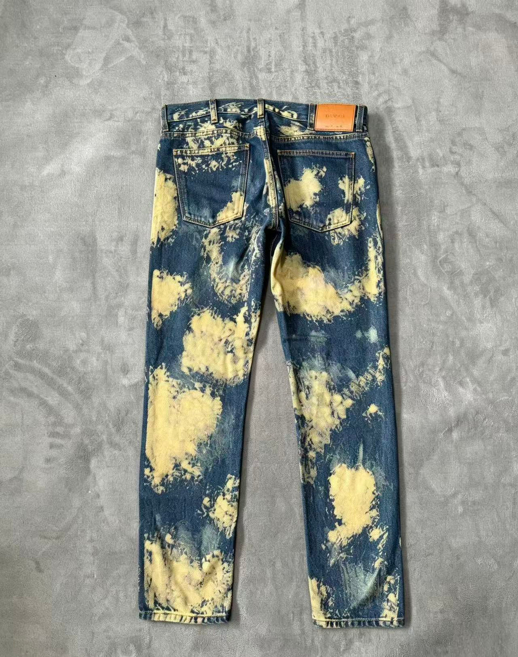 Gucci 17SS Bleached Denim Jeans