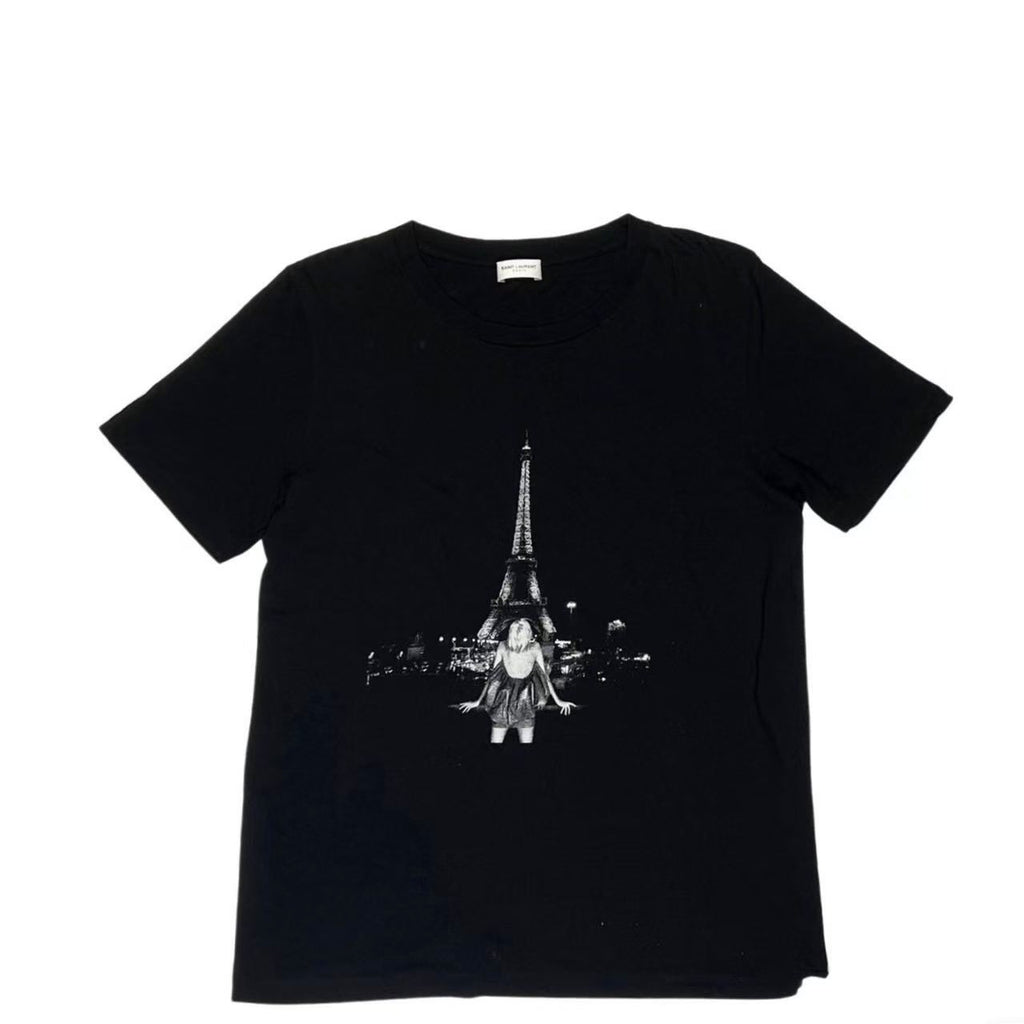Saint Laurent Eiffel Tower Print Tee