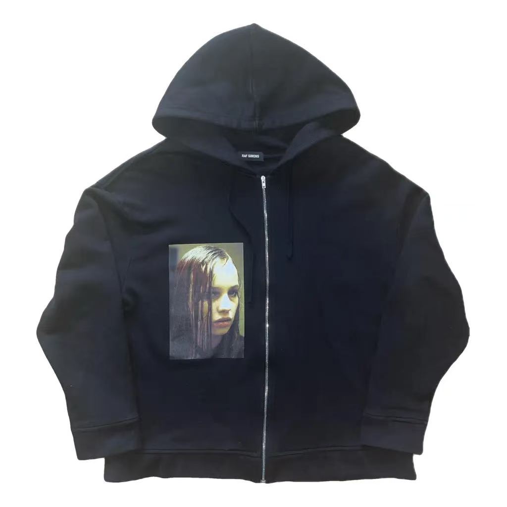 RAF Simons 18FW Christiane F Zip Up Hoodie