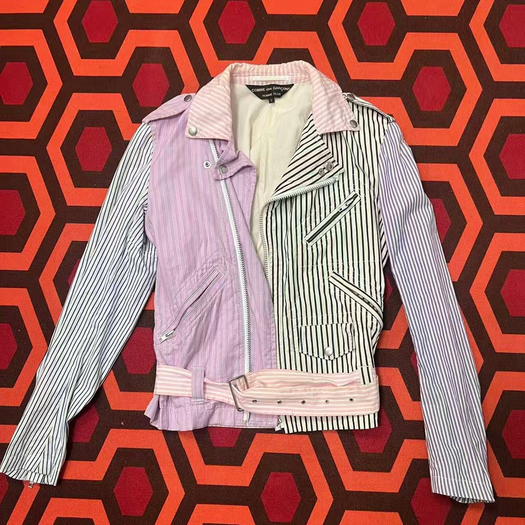 Comme Des Garcons Homme Plus 13SS Stripe Rider Jacket