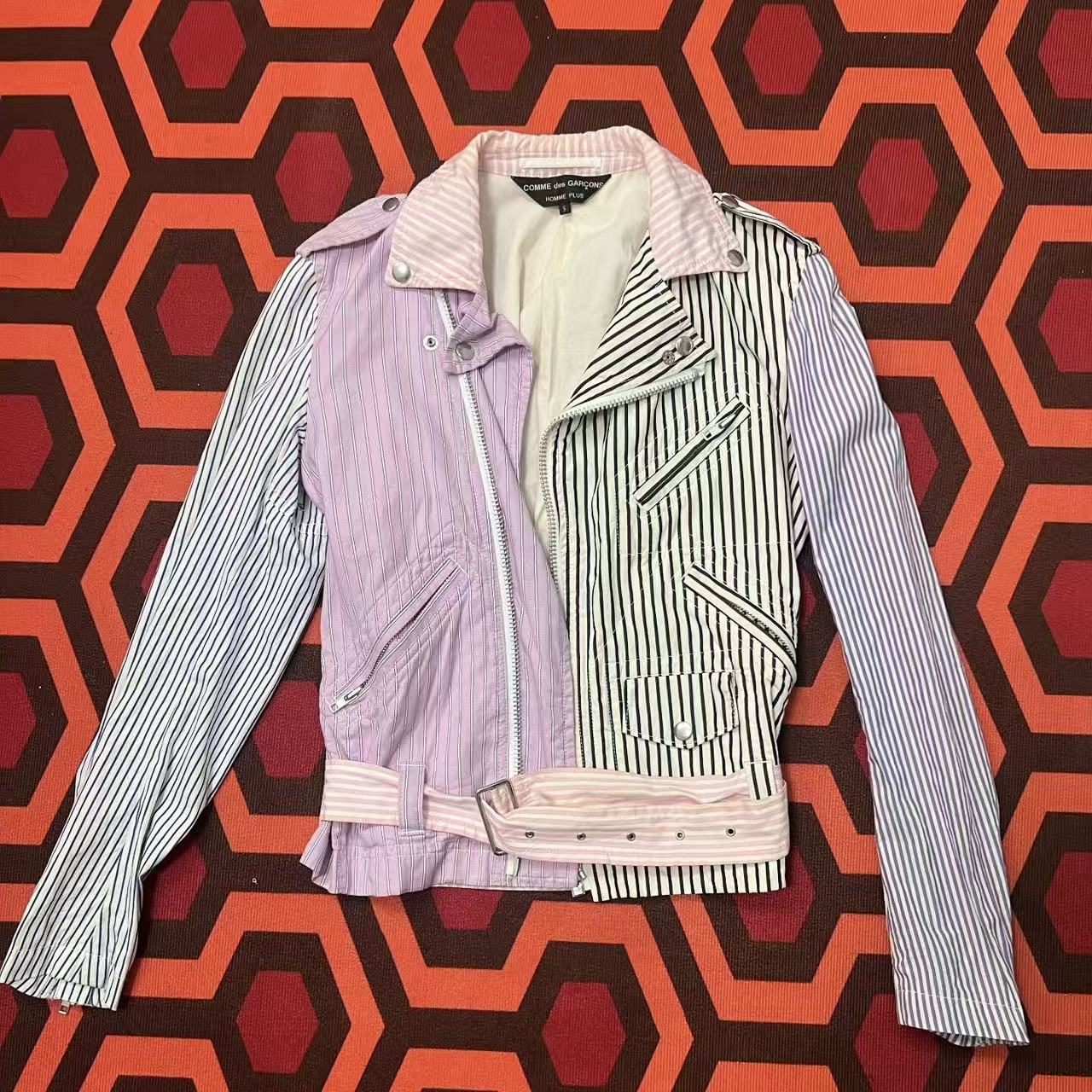Comme Des Garcons Homme Plus 13SS Stripe Rider Jacket