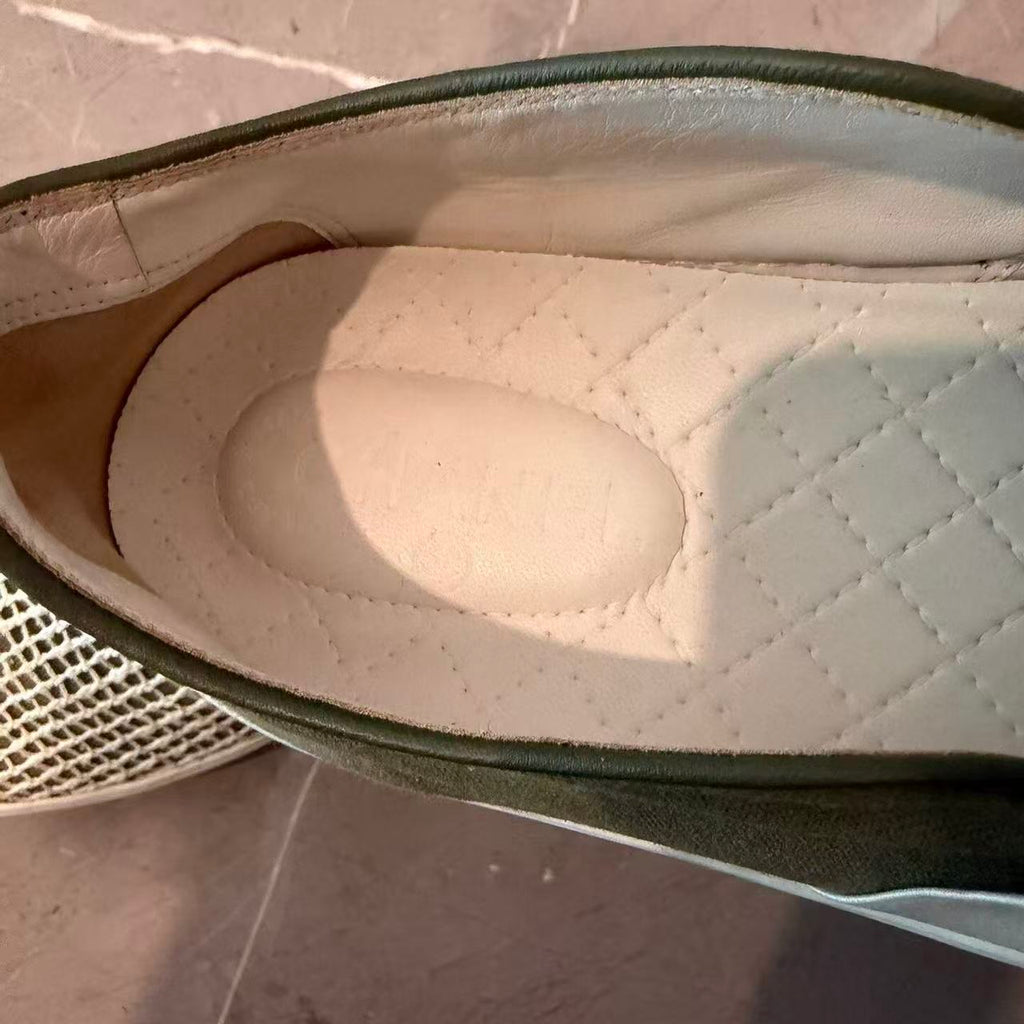 Chanel Fabric Canvas Mesh Slip-On Sneakers