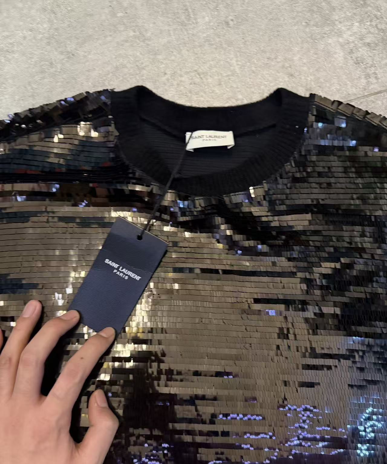 Saint Laurent sequin sweatshirt