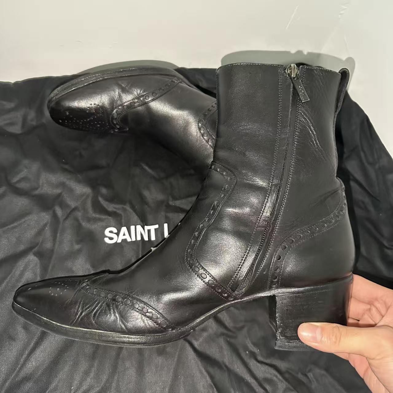 Saint Laurent 15FW Leather Boots