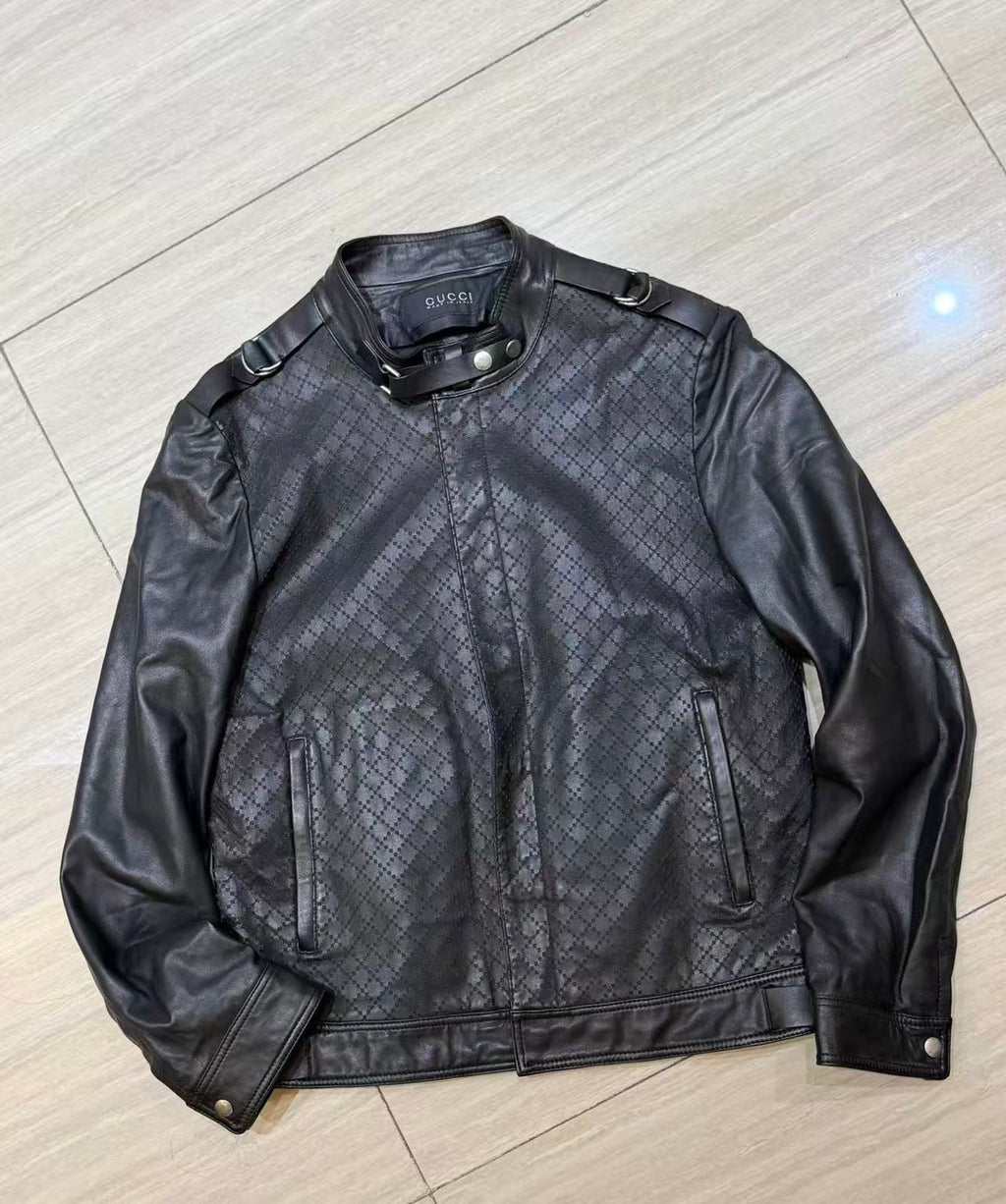 Gucci 10s Laced Leather Jacket