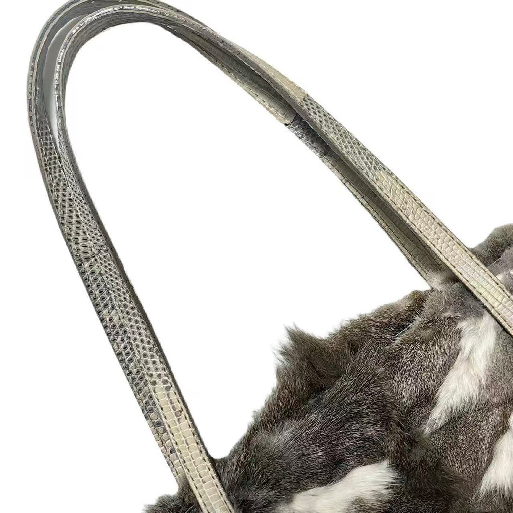 Fendi snakeskin chincella fur bag