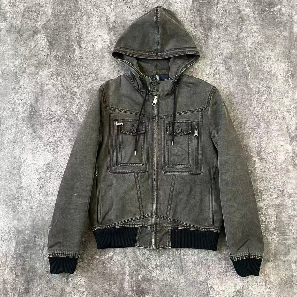 Dior Homme Black Hooded Anorak Jacket
