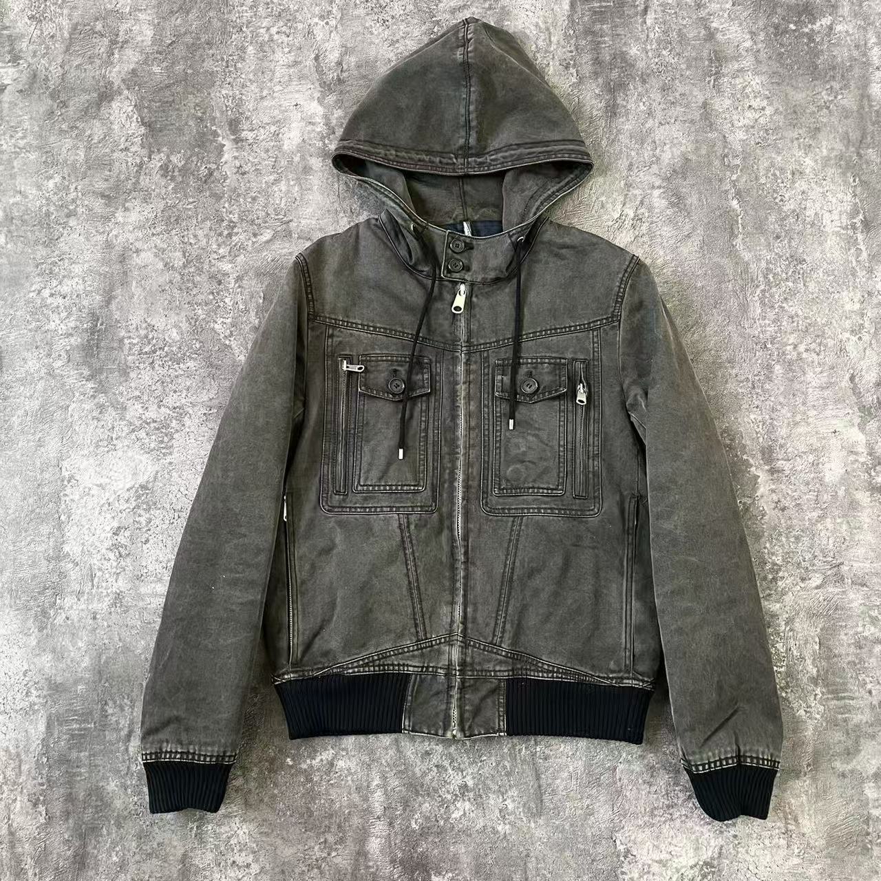 Dior Homme Black Hooded Anorak Jacket