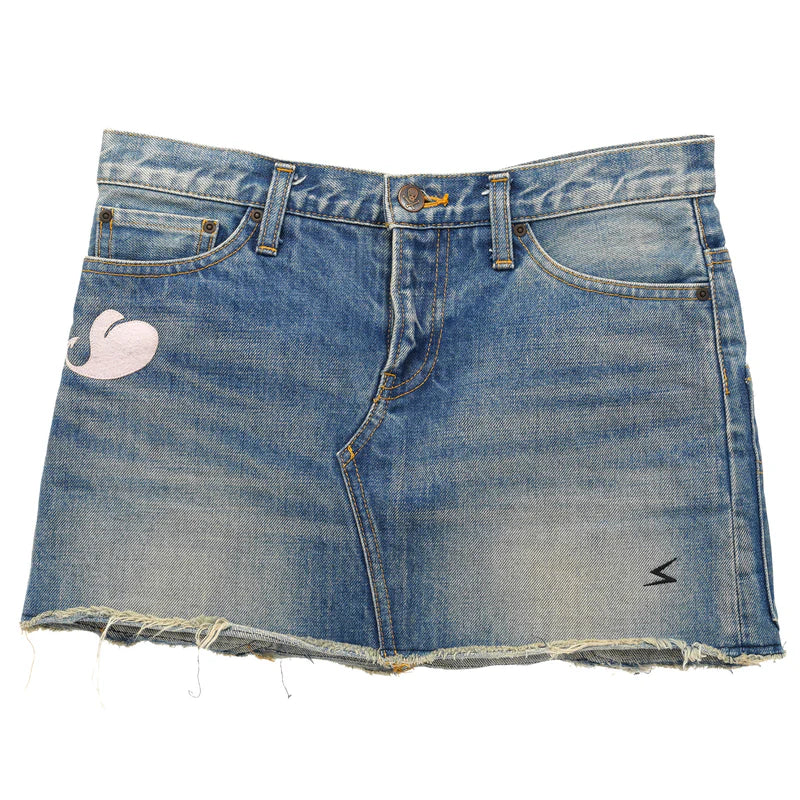 Undercover denim mini skirt