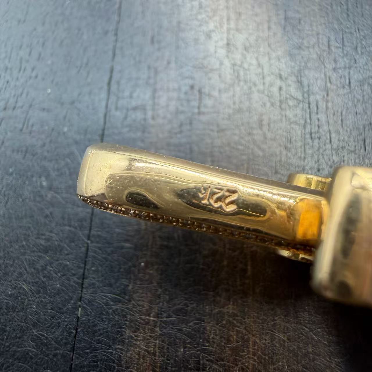 Chrome Hearts 22k Gold&Diamond Dagger Pendant