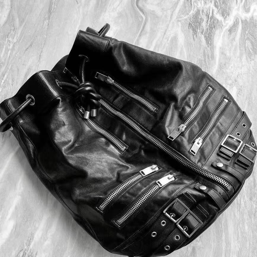 Saint Laurent 14AW Multi-Zipper Bucket Backpack