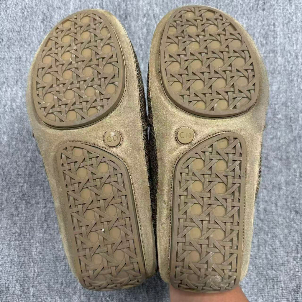 Dior Roadie Brown Donegal Tweed Sneakers