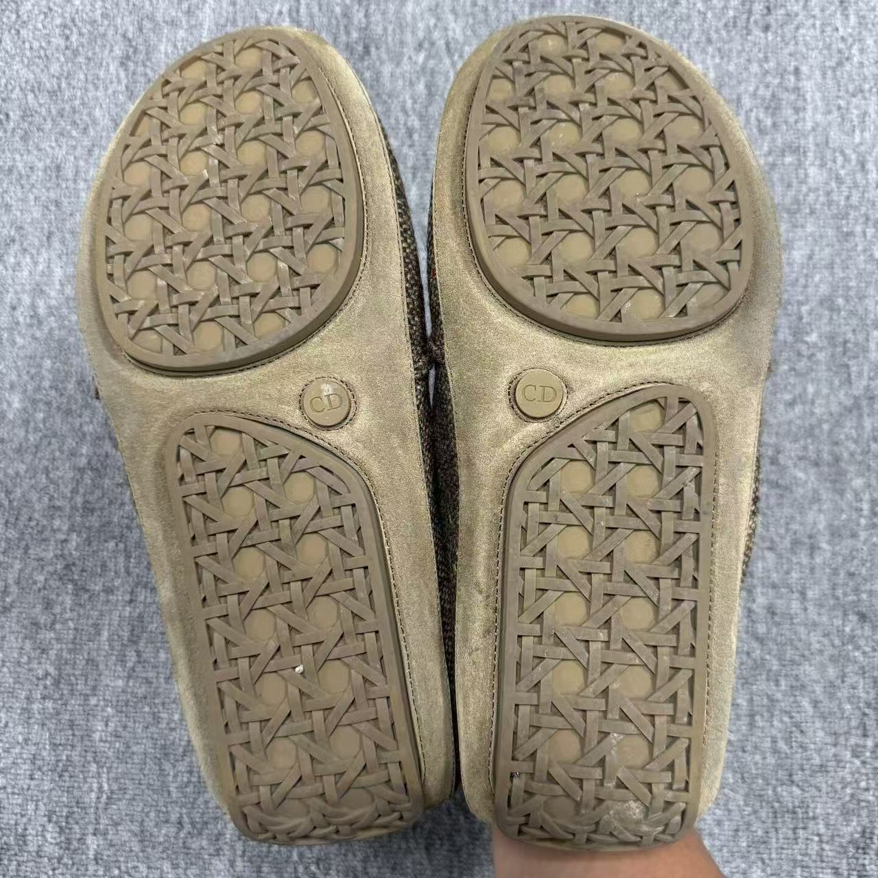 Dior Roadie Brown Donegal Tweed Sneakers