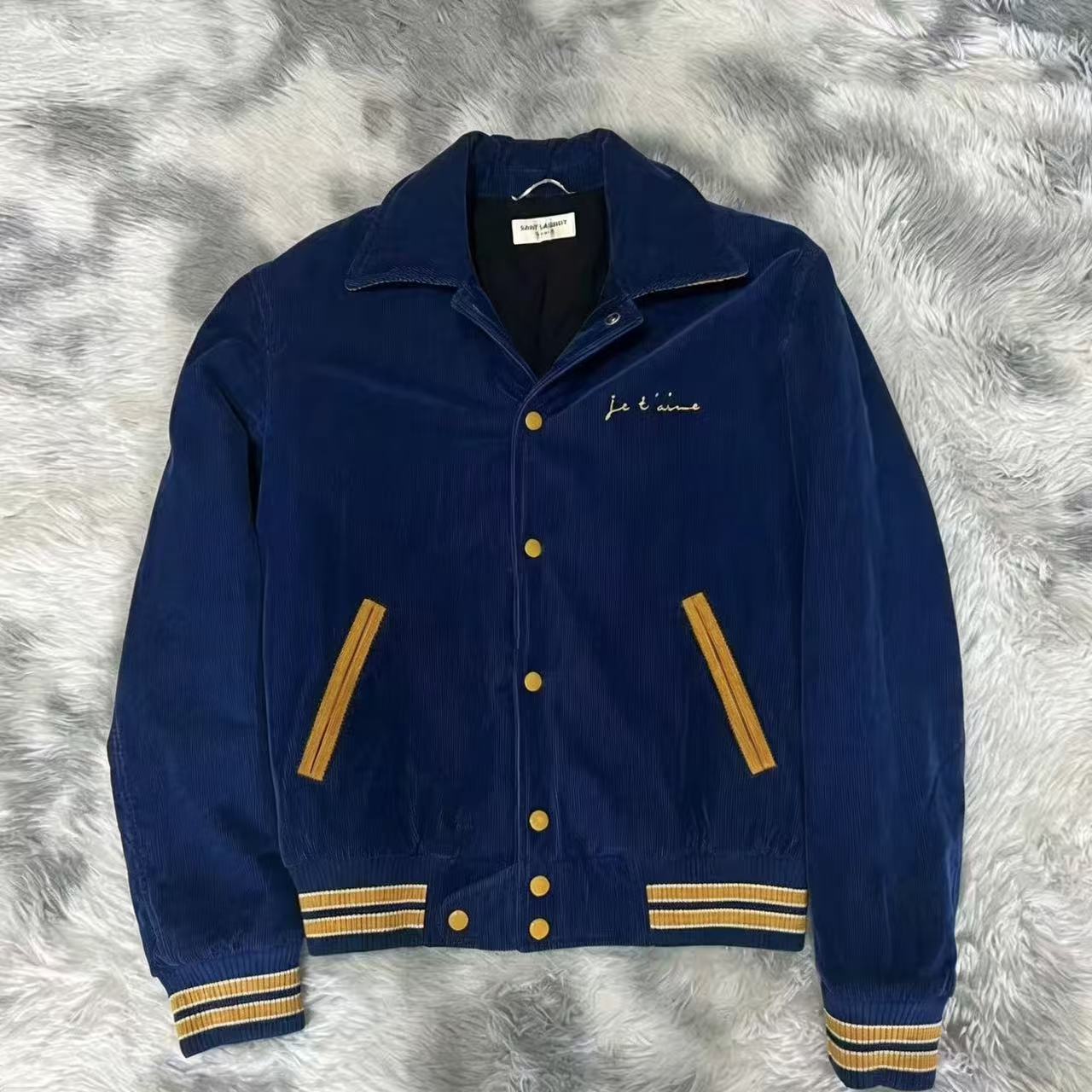 Saint Laurent 17AW Je T'aime Corduroy Teddy Bomber Jacket