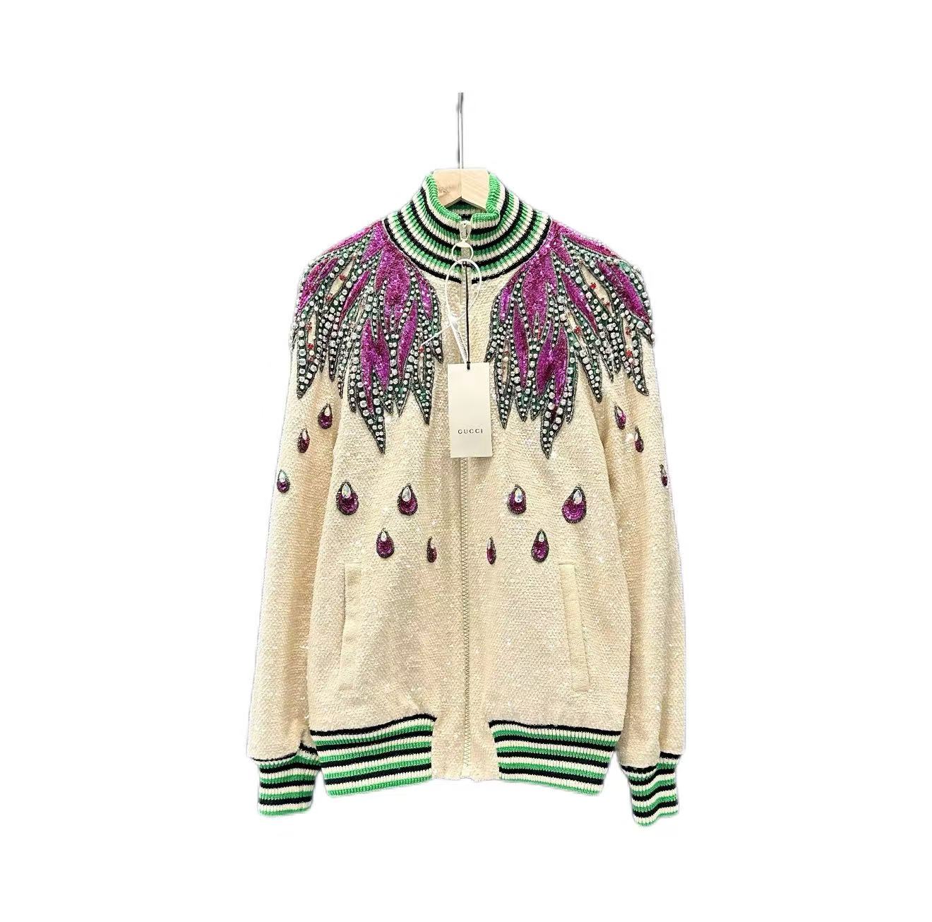Gucci runway glitter jacket