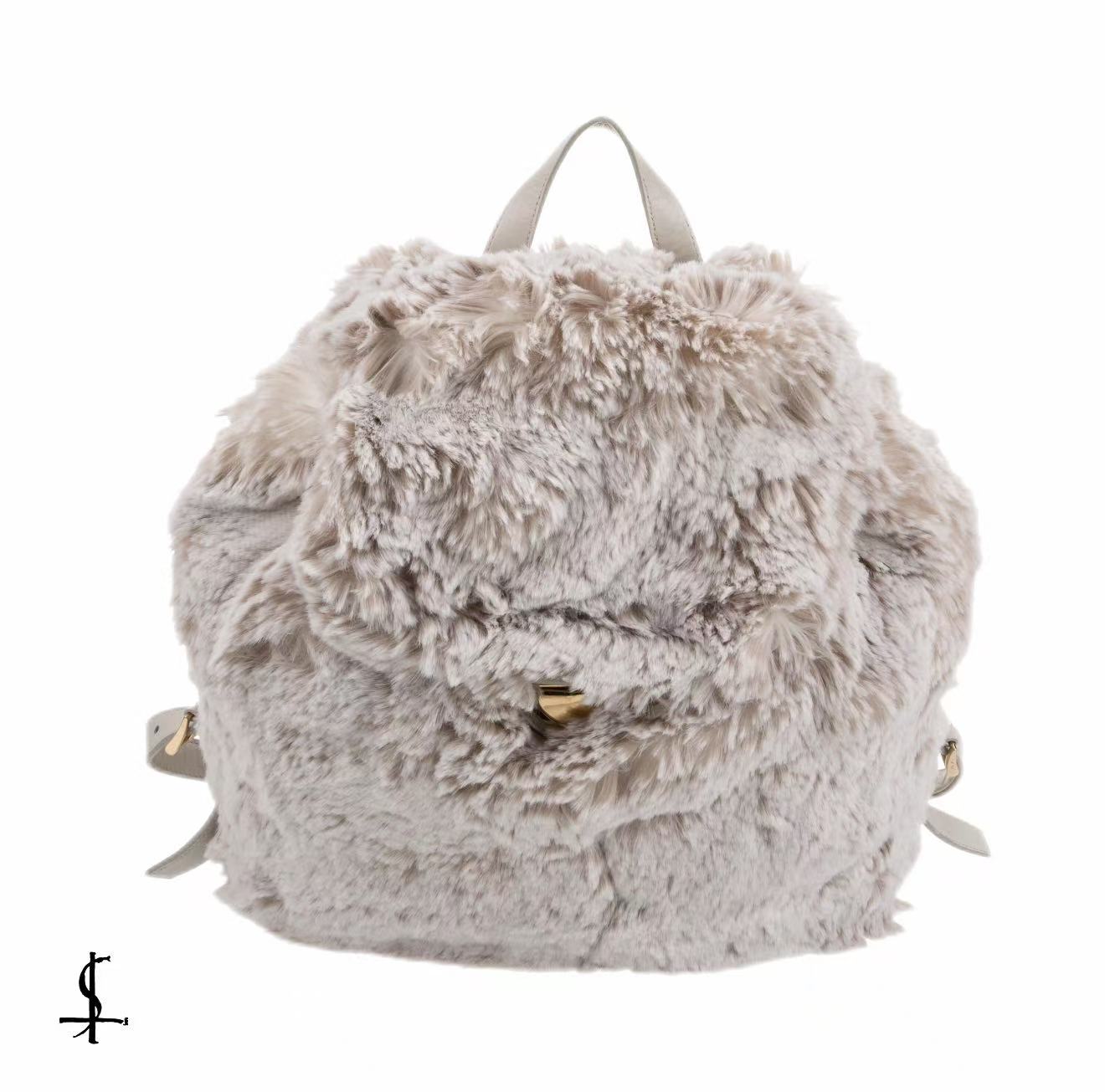 Prada 10s Fur Backpack