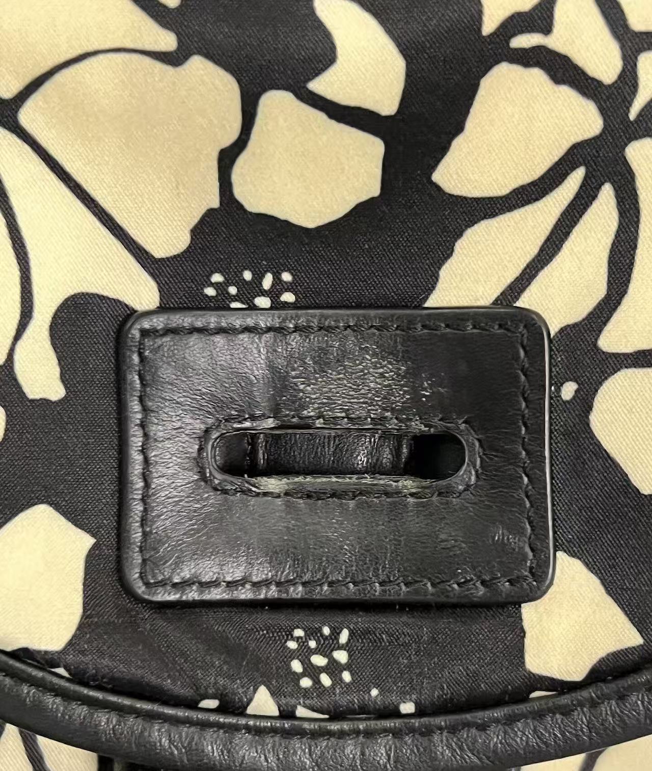 Alexander Mcqueen 14SS Skull Lace‑Print Drawstring Backpack