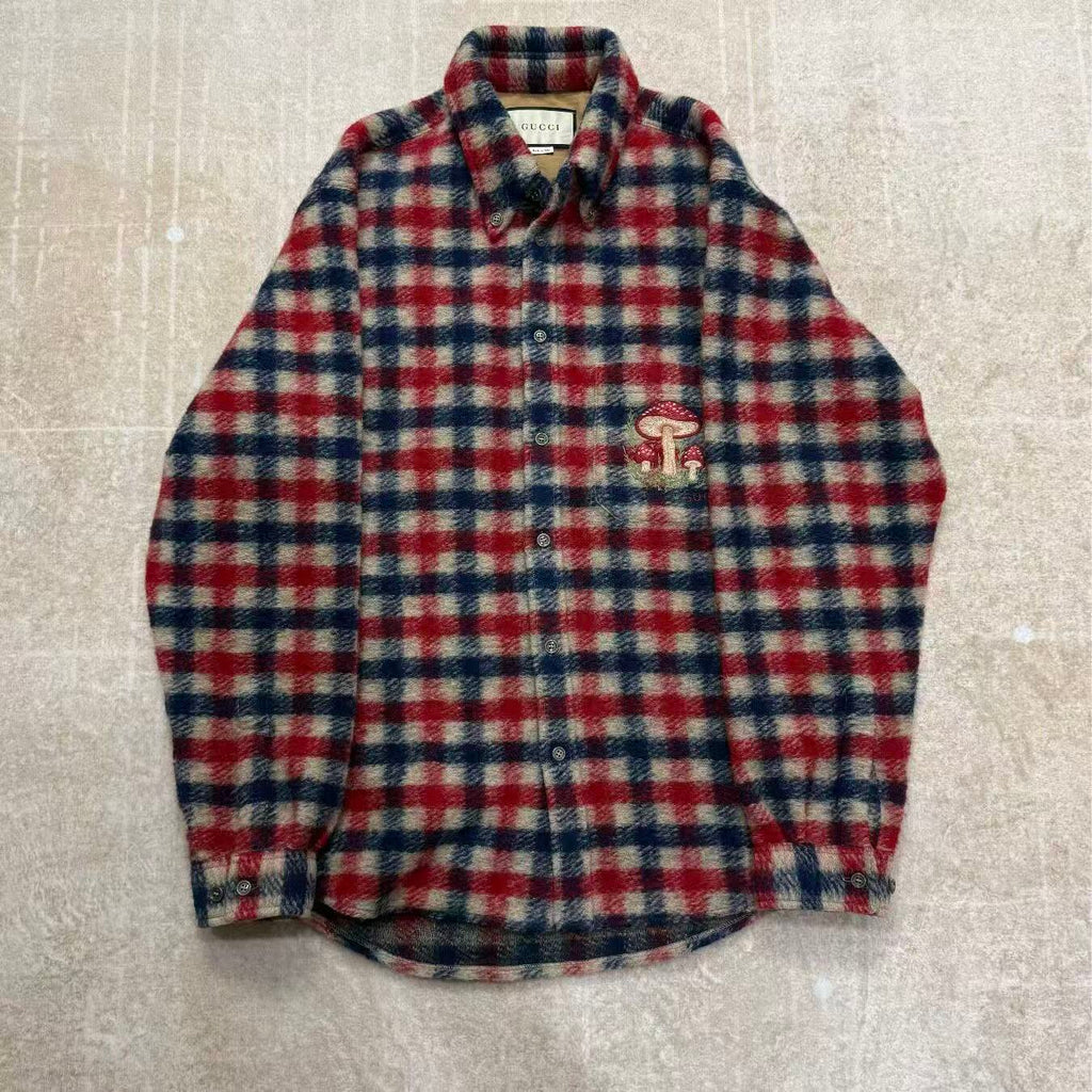 Gucci 20AW Mushrooms Wool Shirt