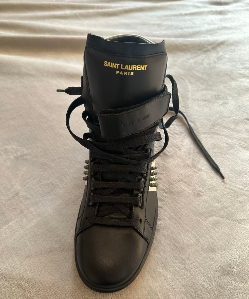 saint laurent 14aw high top sneakers