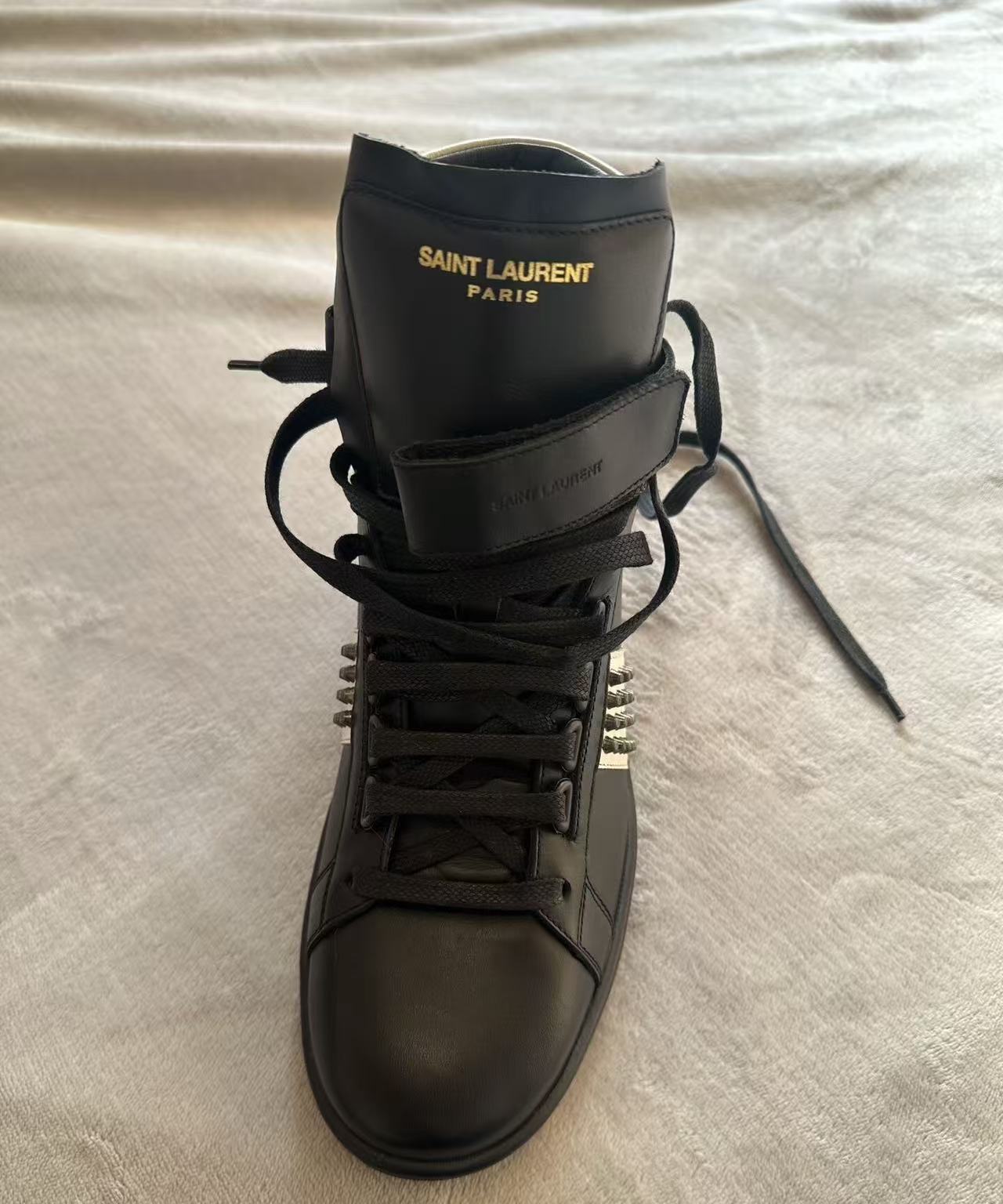 saint laurent 14aw high top sneakers