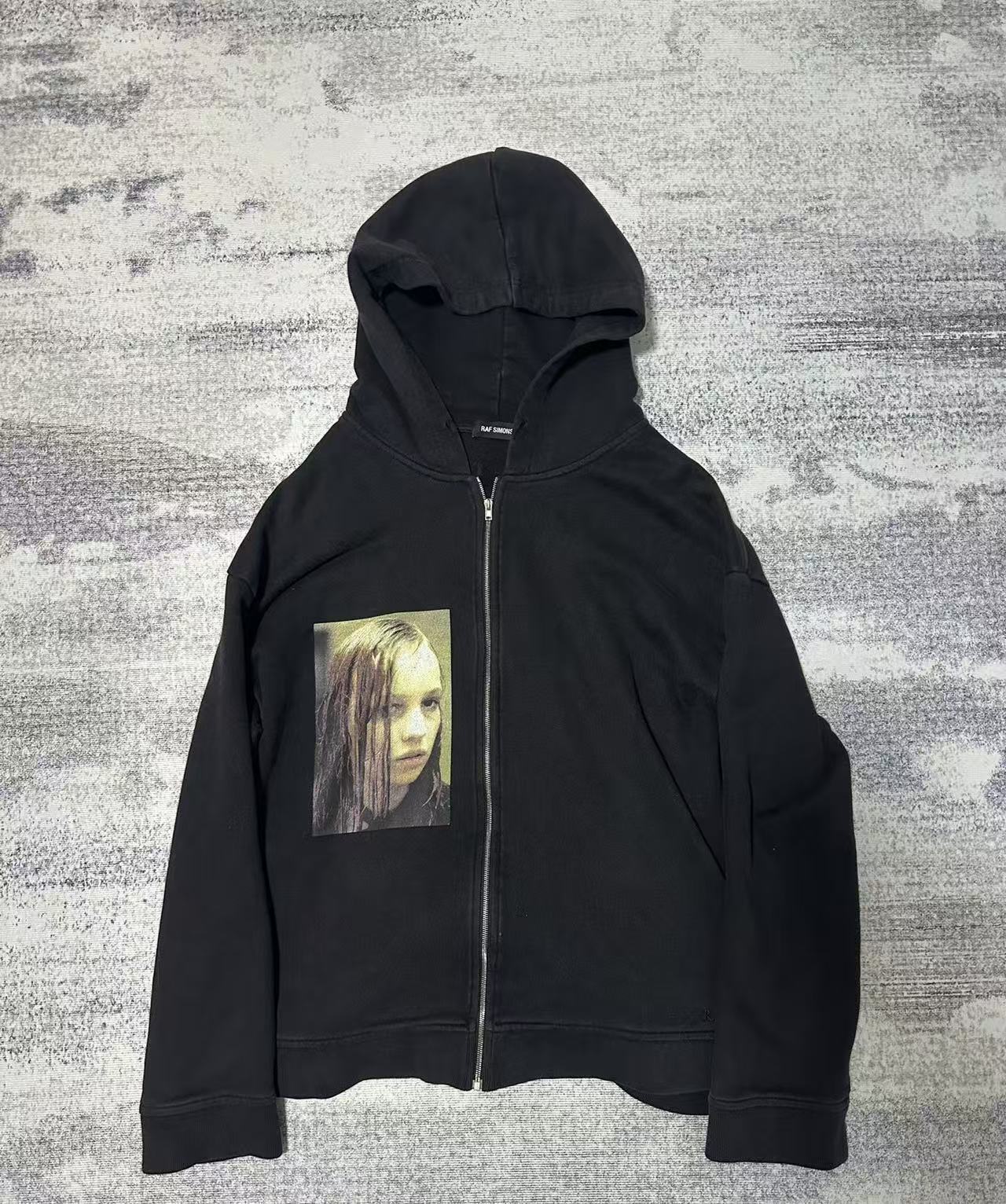 RAF Simons 18FW Christiane F Zip Up Hoodie