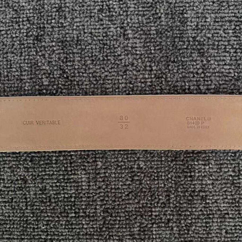 Chanel CC Pink Leather Belt