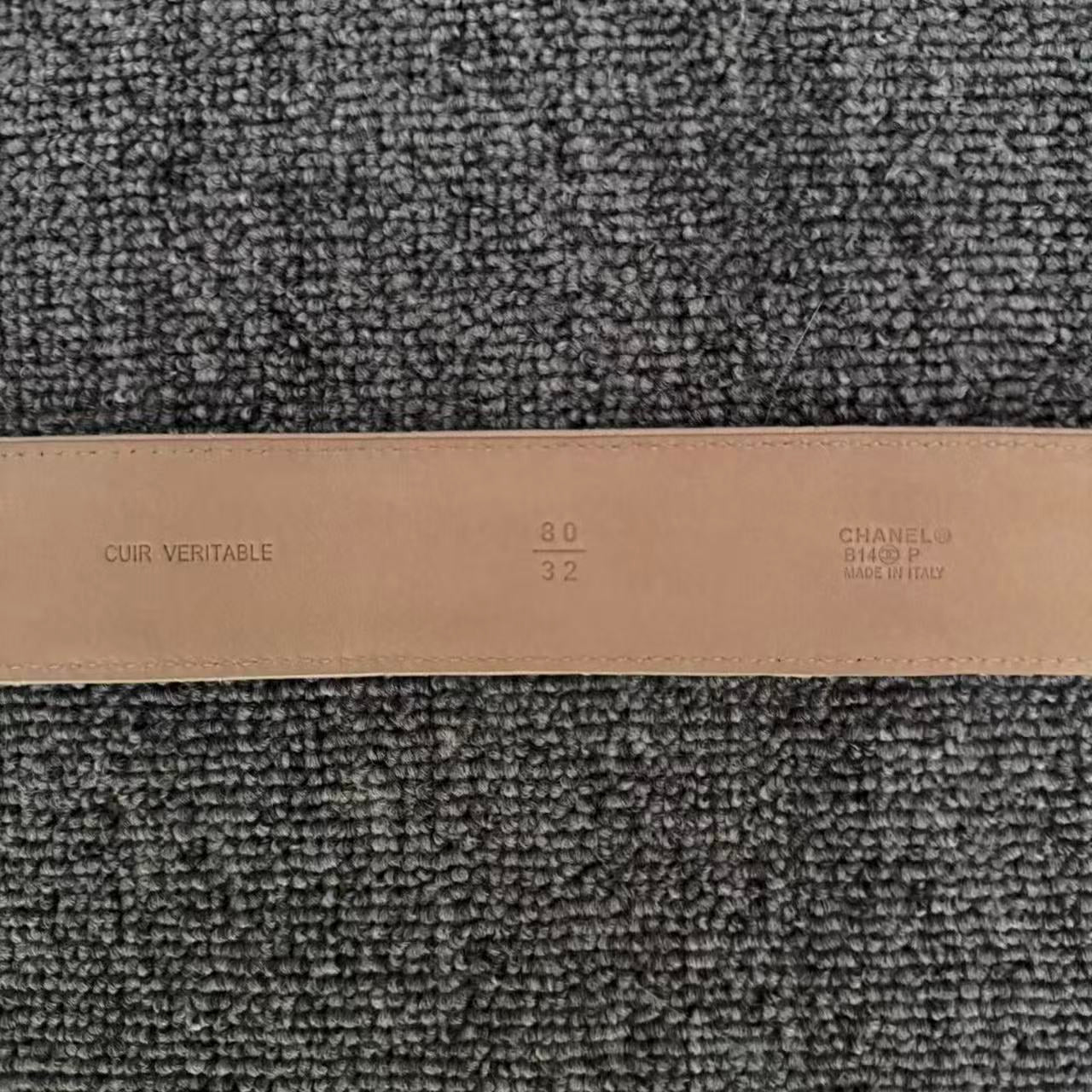 Chanel CC Pink Leather Belt