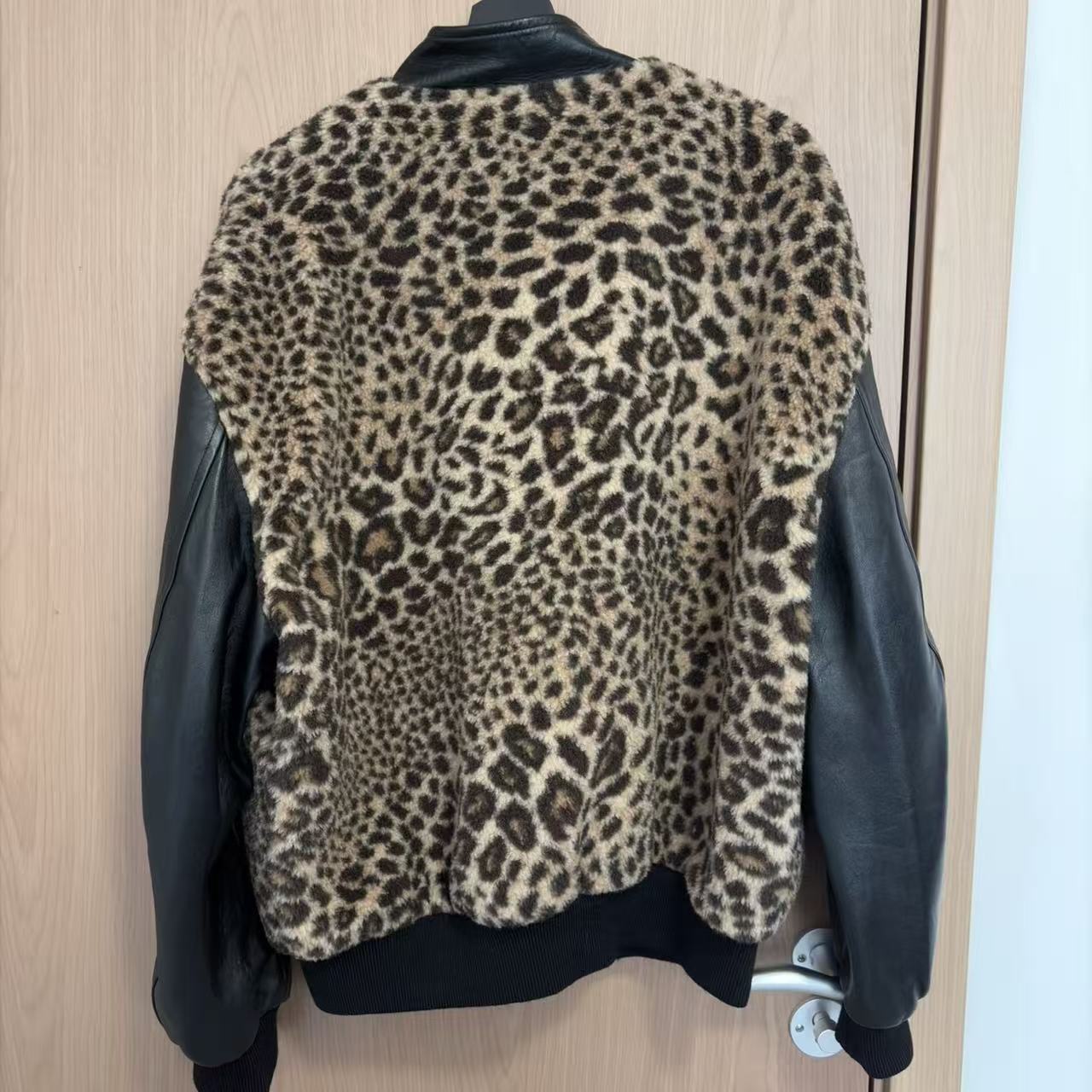 Celine 22aw Leopard Varsity Jacket