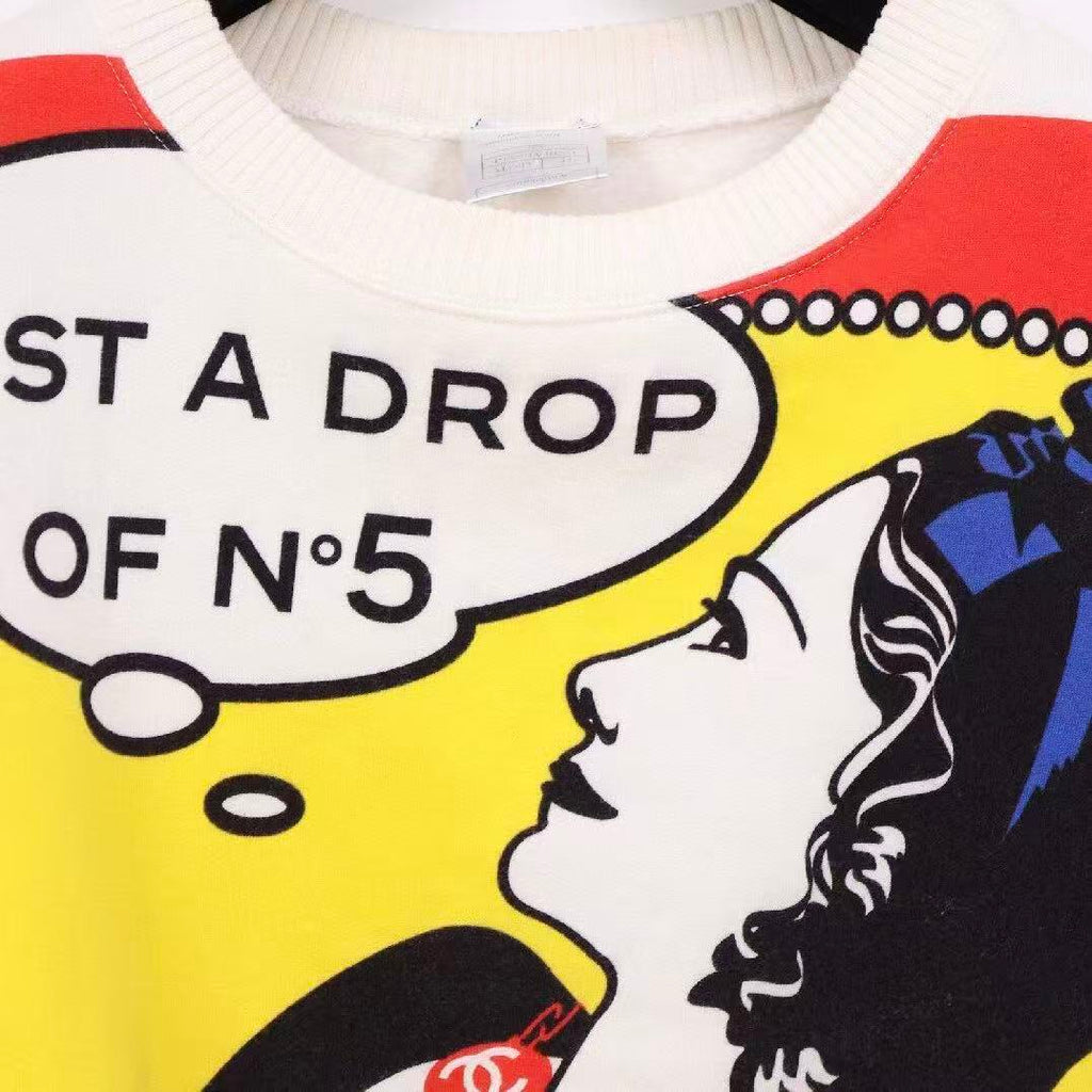 Chanel 01FW Just A Drop Of N°5 Sweatshirt