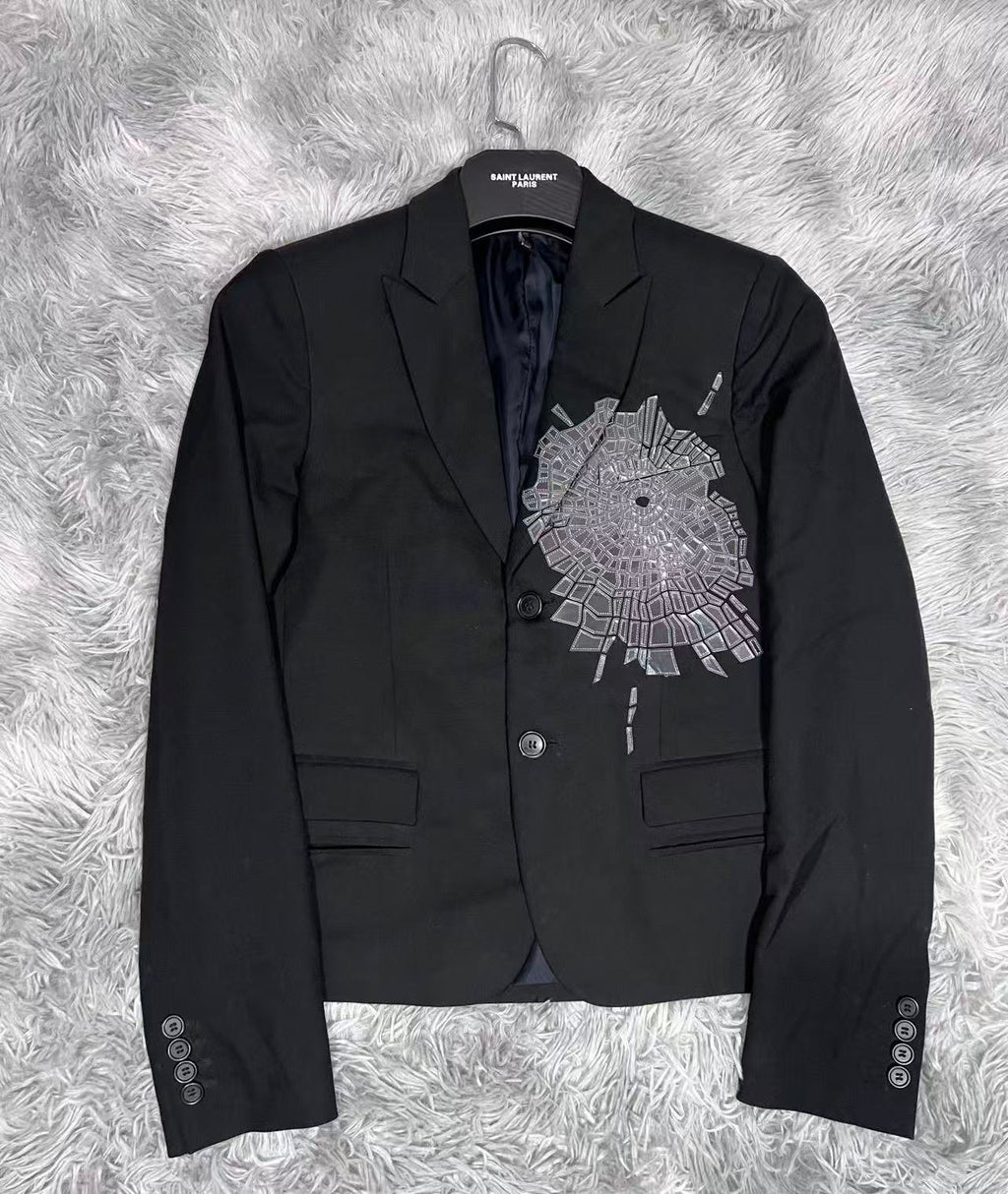 Dior Homme 08AW Broken Heart Wool Blazer