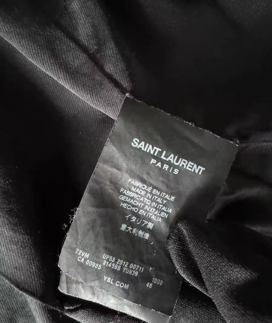 Saint Laurent 13SS Black Officer Jacket