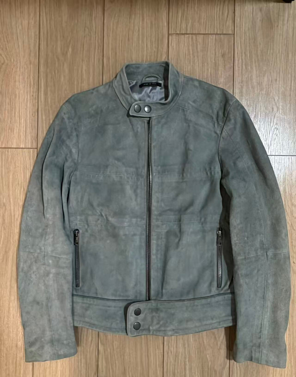 Gucci By Tom Ford Suede Biker Jacket