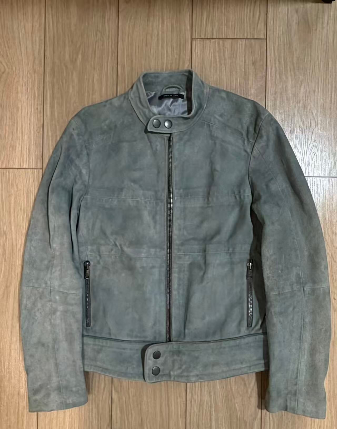 Gucci By Tom Ford Suede Biker Jacket
