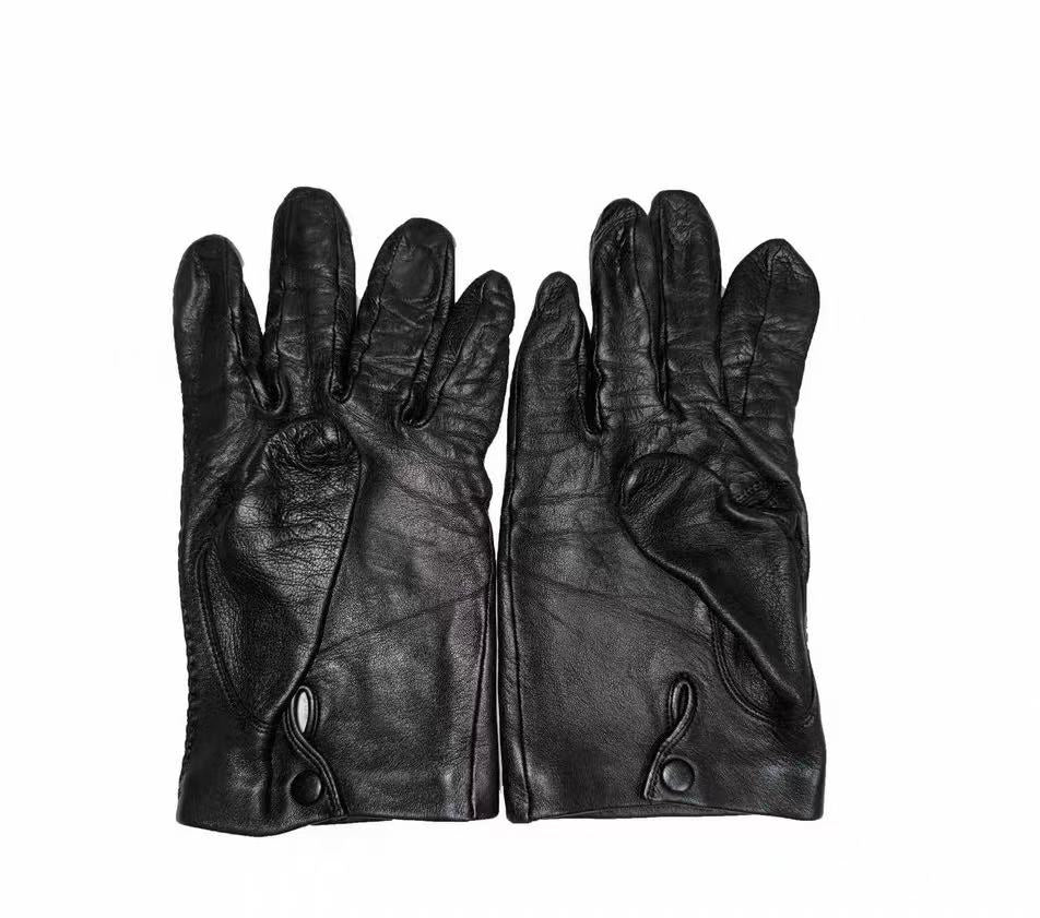 Yhoji Yamamoto Pour Homme Black Leather Gloves