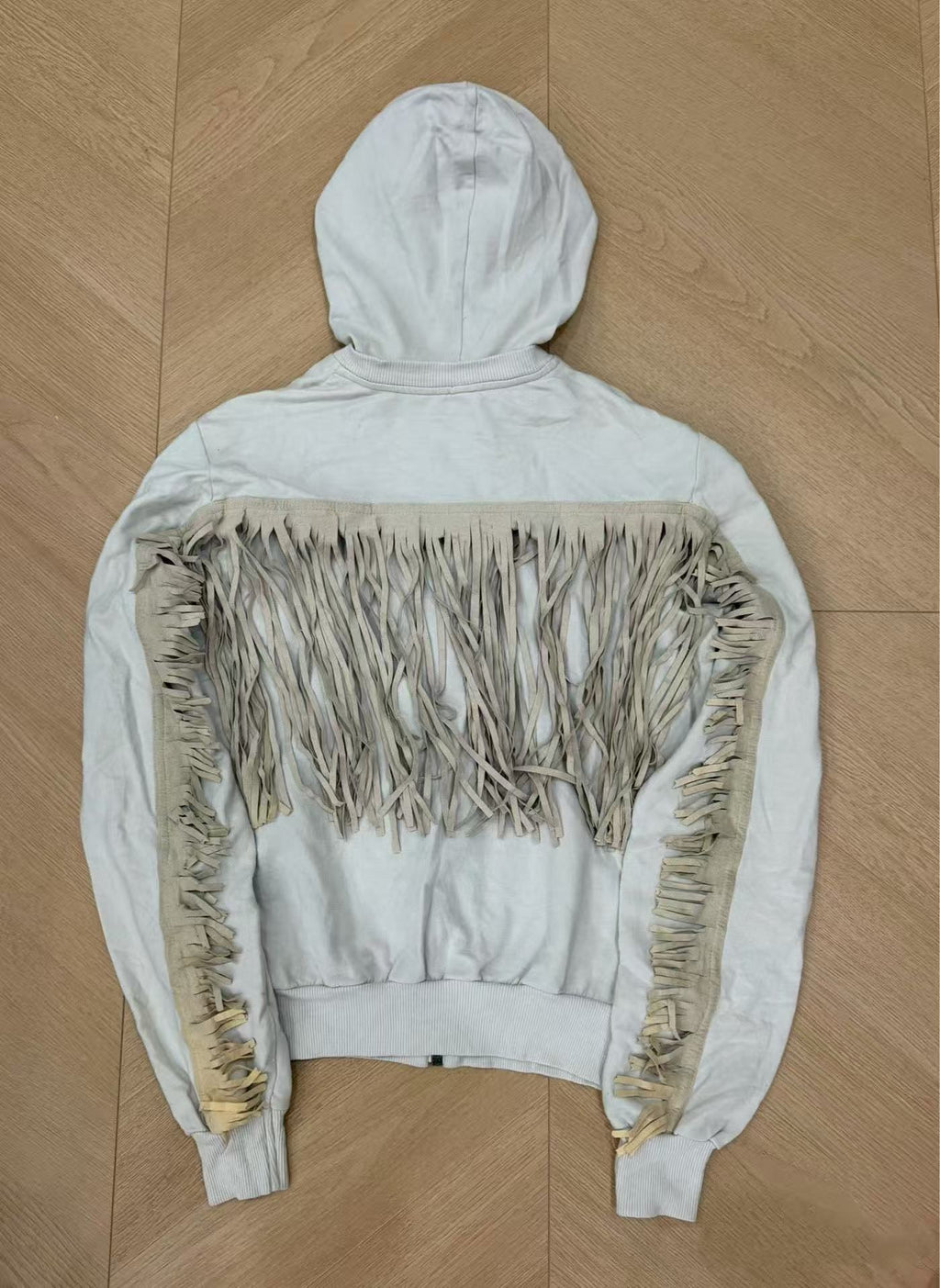 Dolce&Gabbana 10AW Fringe Zip Up Hoodie