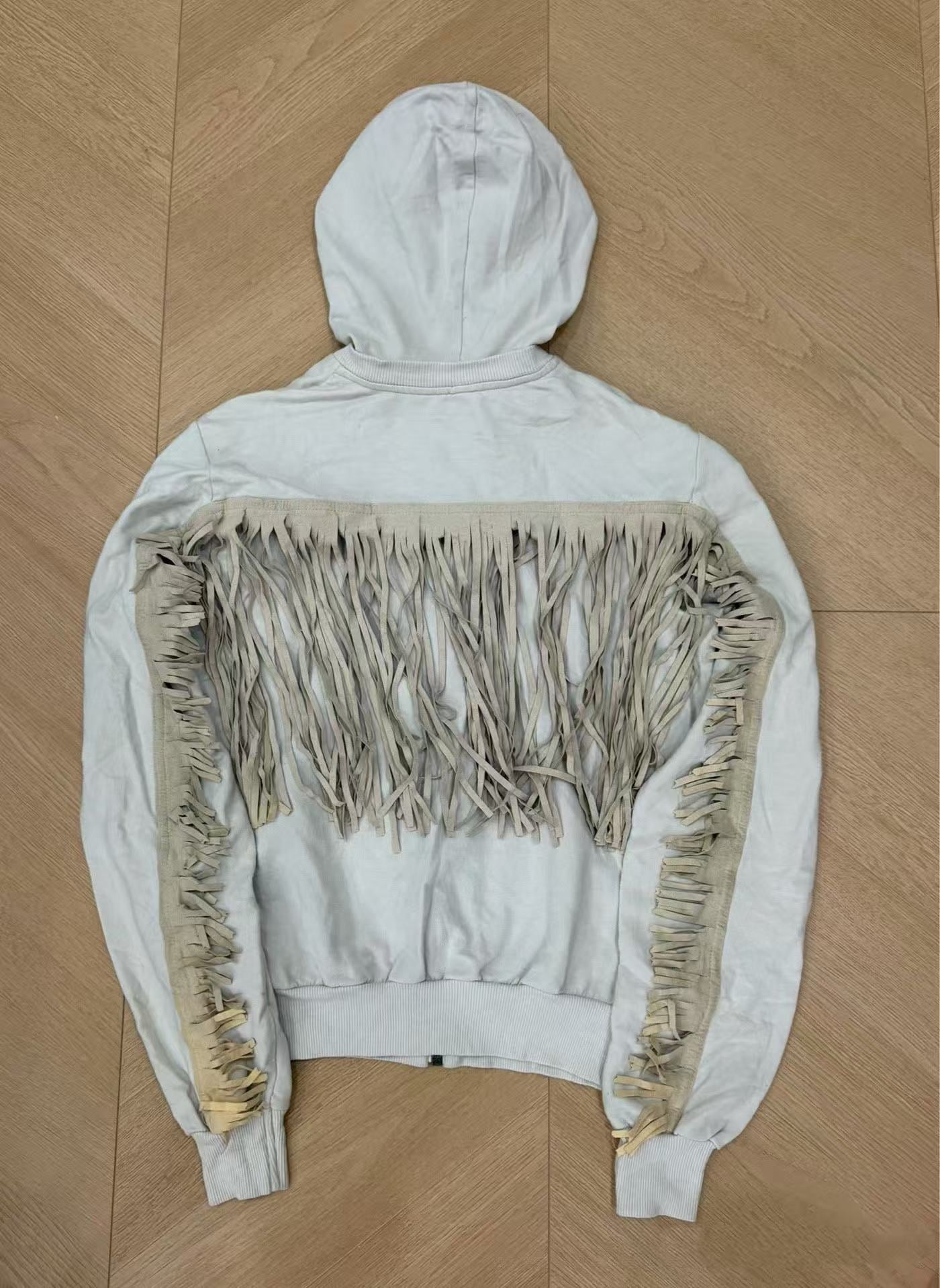 Dolce&Gabbana 10AW Fringe Zip Up Hoodie