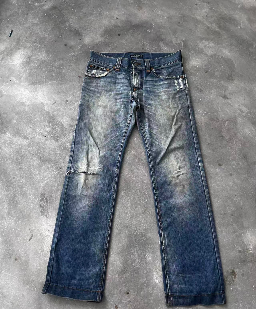 Dolce&Gabbana Blue Washed Denim Jeans