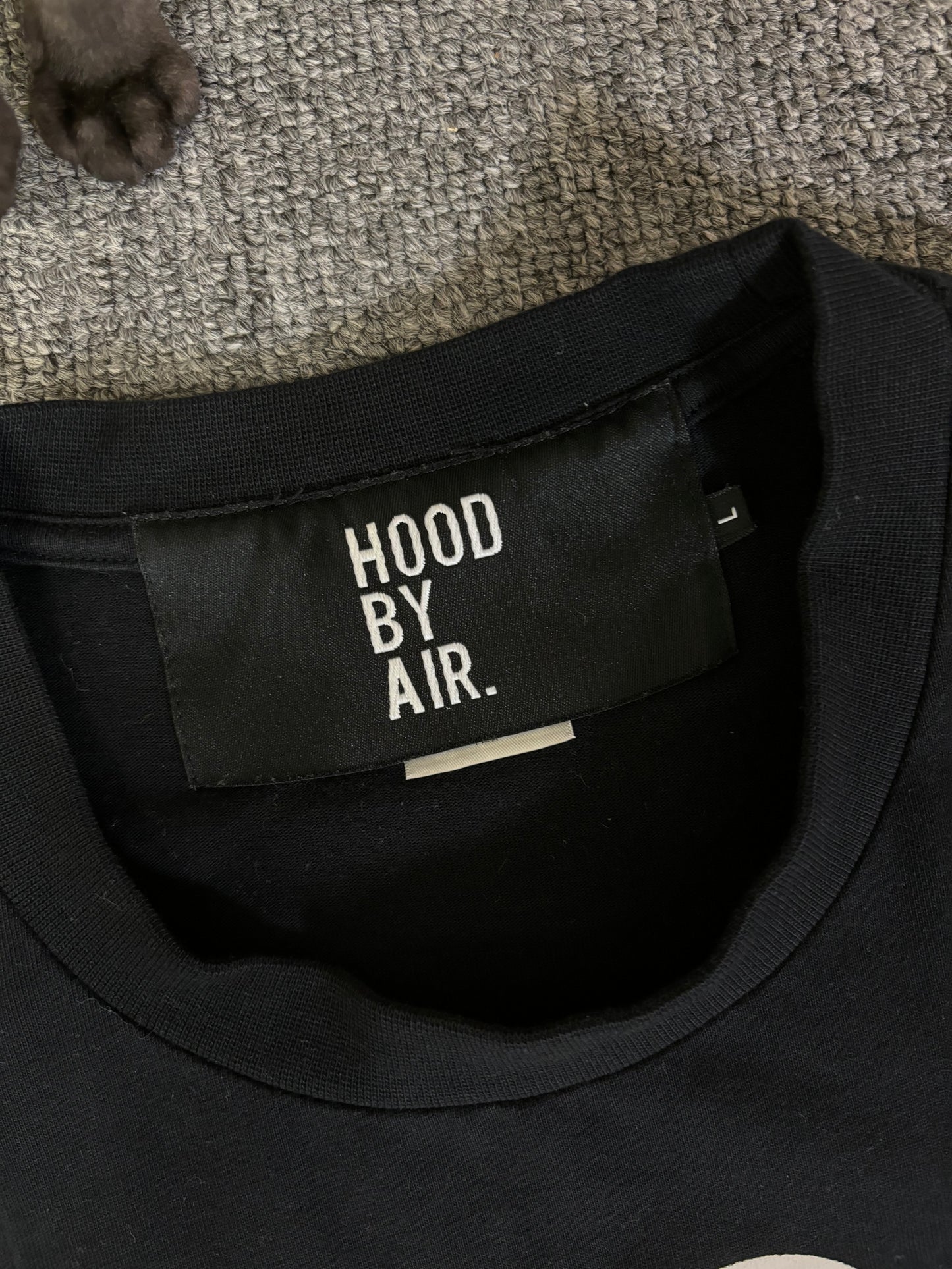 Hood by air double zipper tshirt