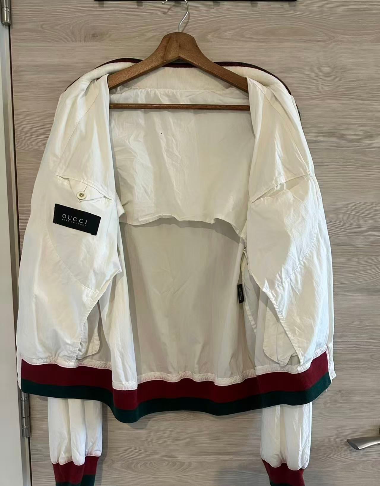 Gucci by tom ford 04aw classic colorway white cotton jacket