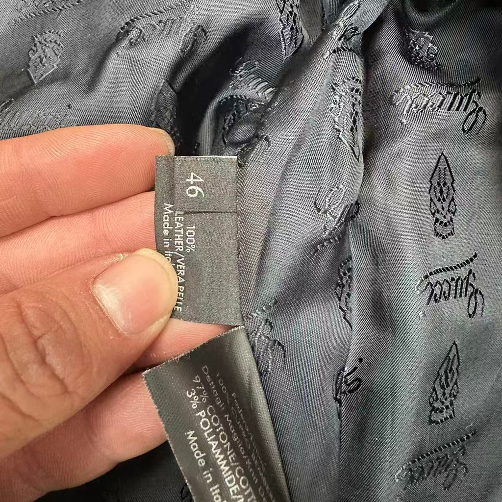 Gucci AW2009 Madonna Leather Premium Buttoned Jacket