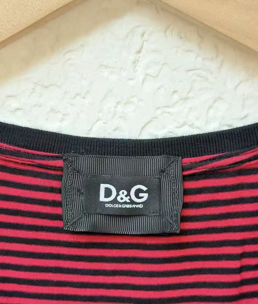 Dolce & Gabbana D&G Striped Studded Tee