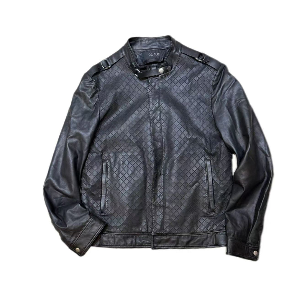Gucci 10s Laced Leather Jacket