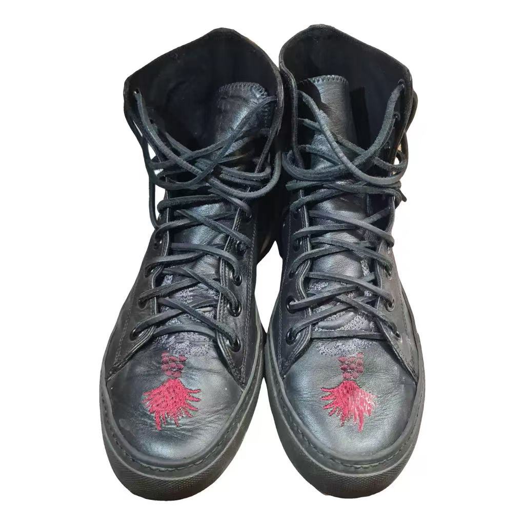 Gucci By Tom Ford 01SS Dragon Black High Top Sneakers