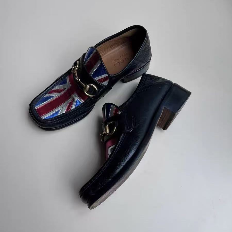 Gucci Union Jack Horsebit Loafers