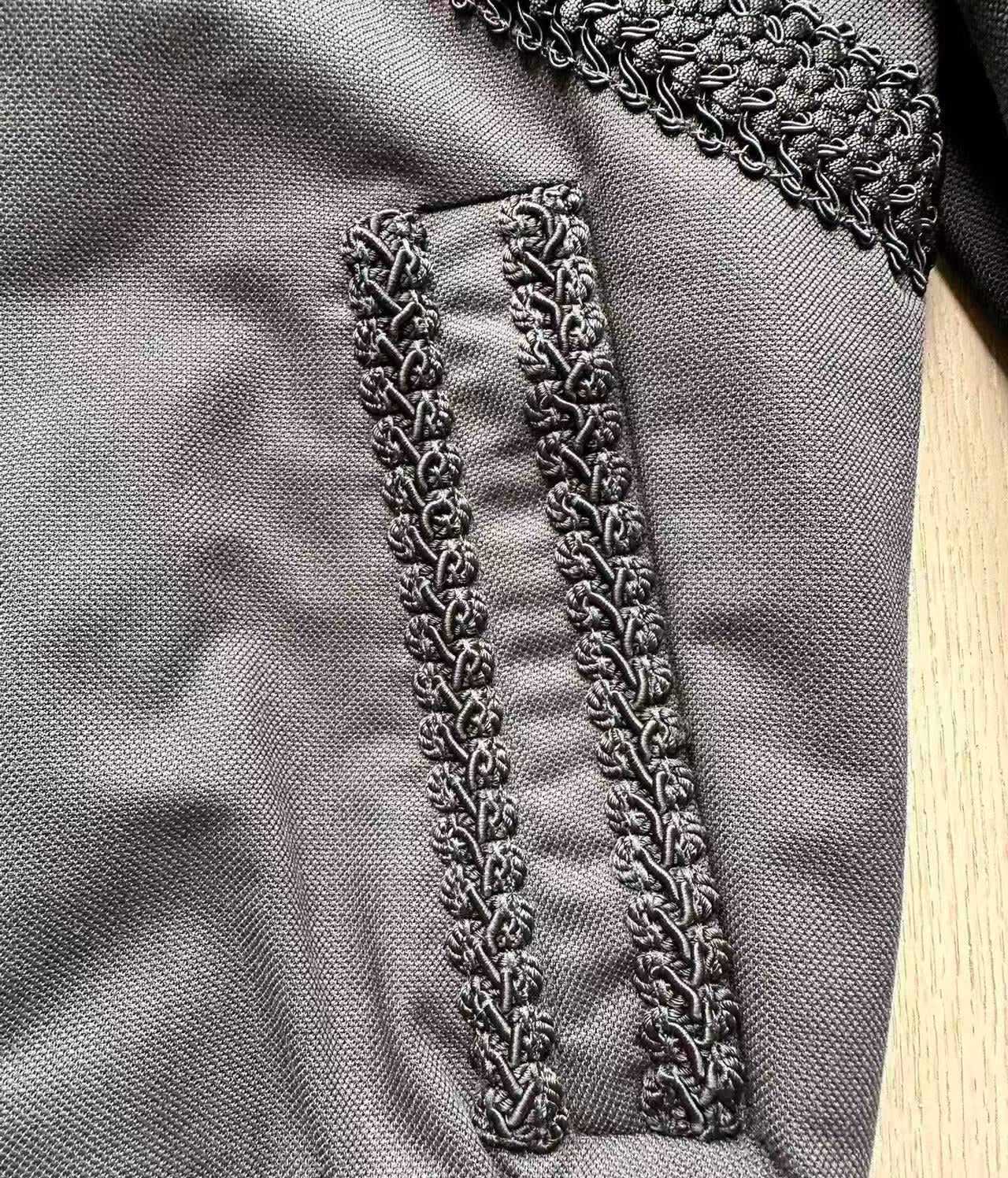 Dolce & Gabbana Macrame Embroidered Bomber Jacket