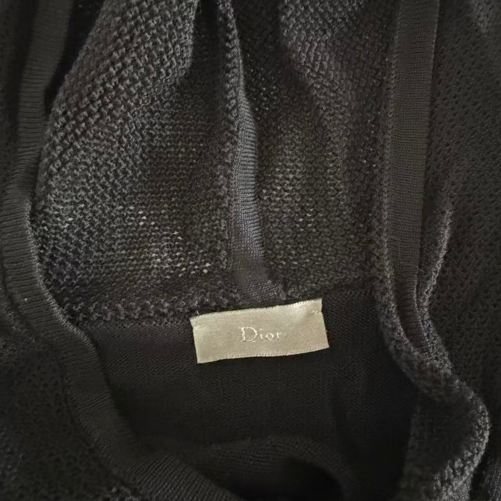 Dior Homme 04SS Strip Hooded Knit Sweater