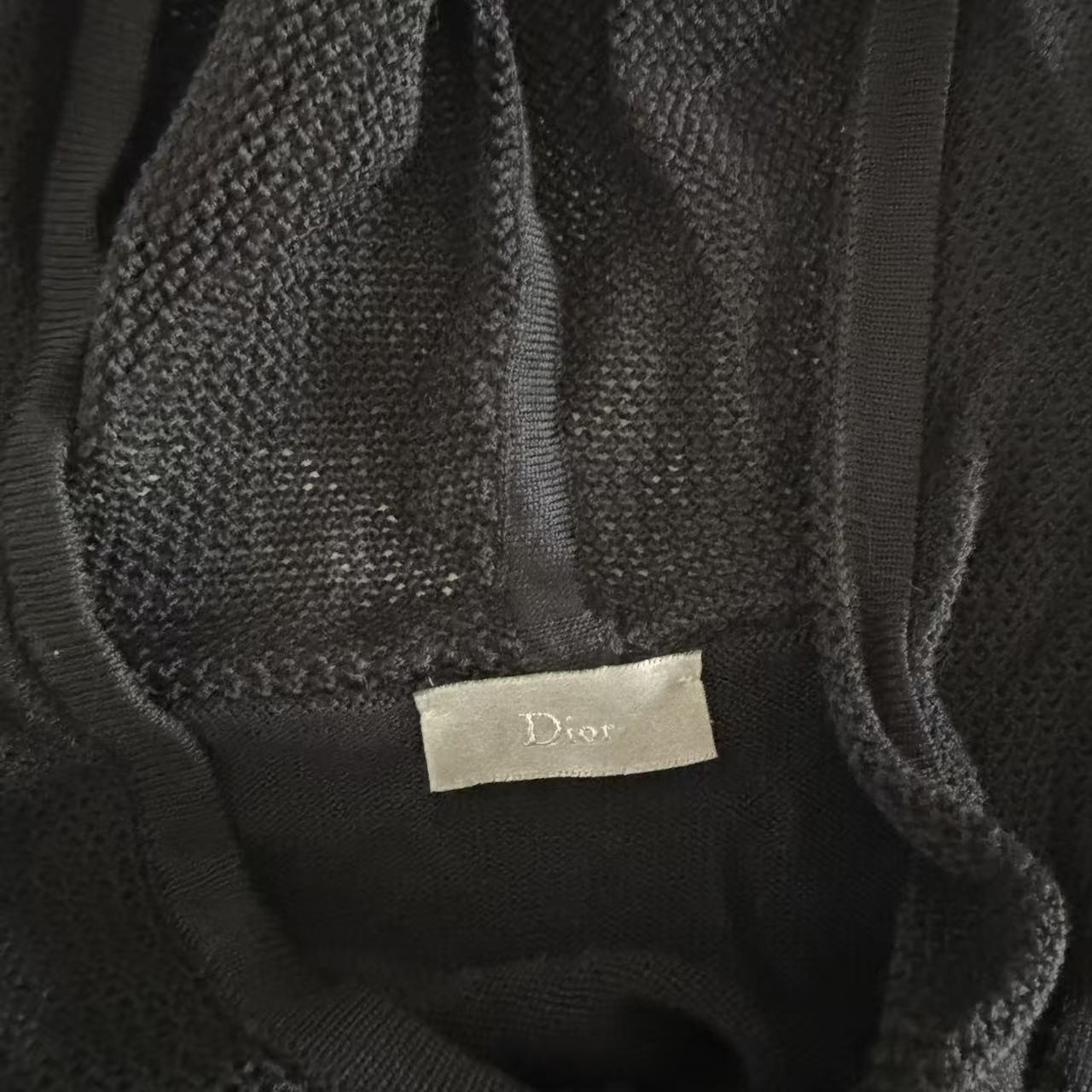 Dior Homme 04SS Strip Hooded Knit Sweater